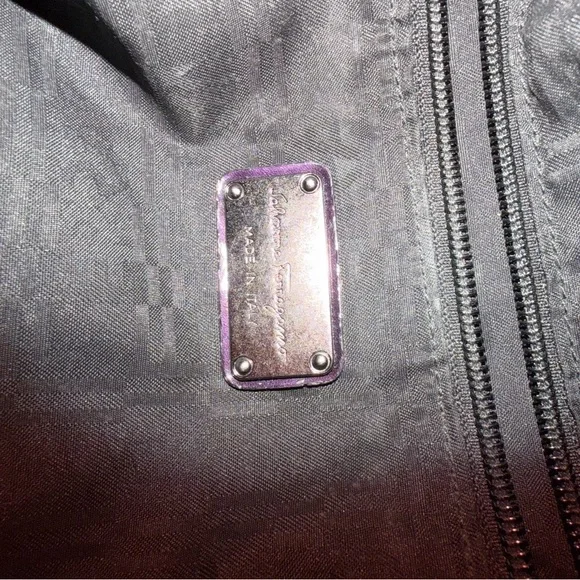 Salvatore Ferragamo Deep Burgundy Patent Shoulder Bag - Picture 9 of 9